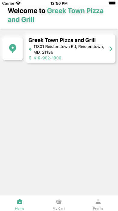 Greek Town Pizza and Grill Screenshot