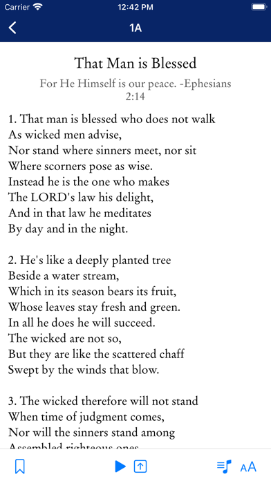 Book of Psalms For Worship Screenshot