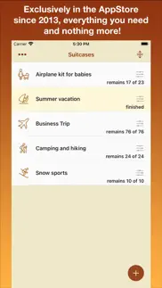 suitcase things checklist iphone screenshot 1