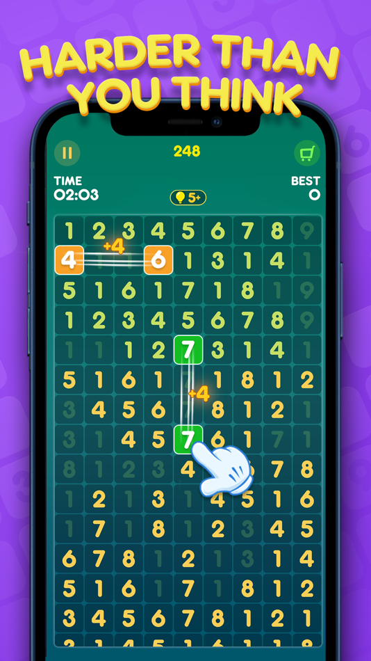#5. Ten Pair - A Number Match Game (iOS) 由: Kiwi Fun HK Limited