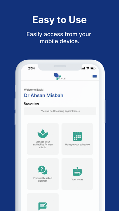 Screenshot #1 pour Saaya Health Counsellor App