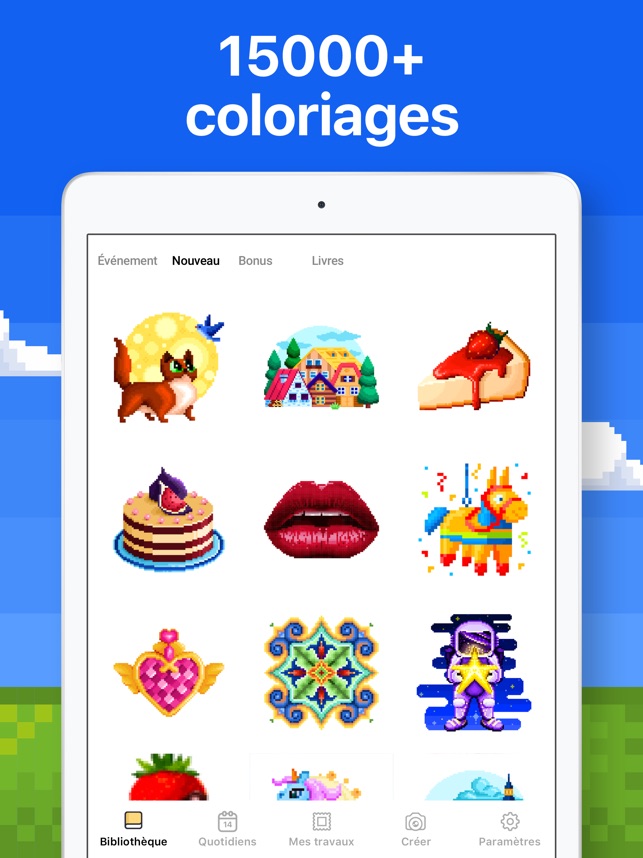 jeux de coloriage pixel art dans l app store playmobil
