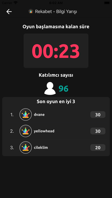 Rekabet - Bilgi Yarışması Screenshot