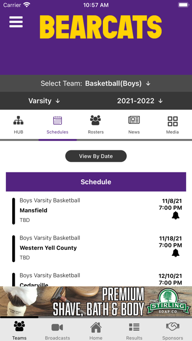 Booneville Bearcats Athletics Screenshot