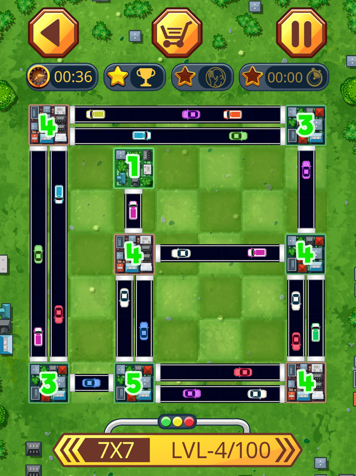 Traffic puzzle game Linky