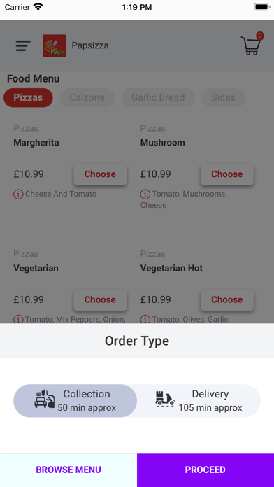 Paps Pizza & Shakes Screenshot