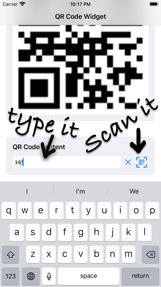#3. QR-Widget (iOS) Podle: Tim Wilbrink