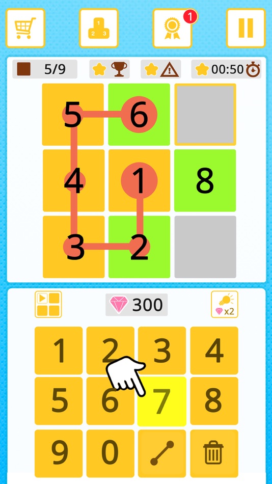 #1. Guess the path (iOS) By: PLAYTOUCH