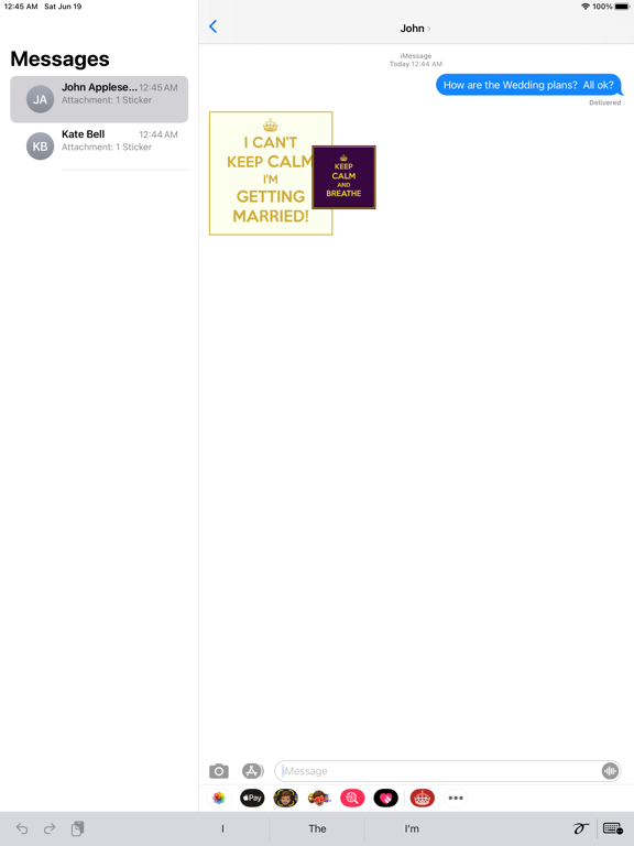 Screenshot #5 pour Keep Calm Stickers