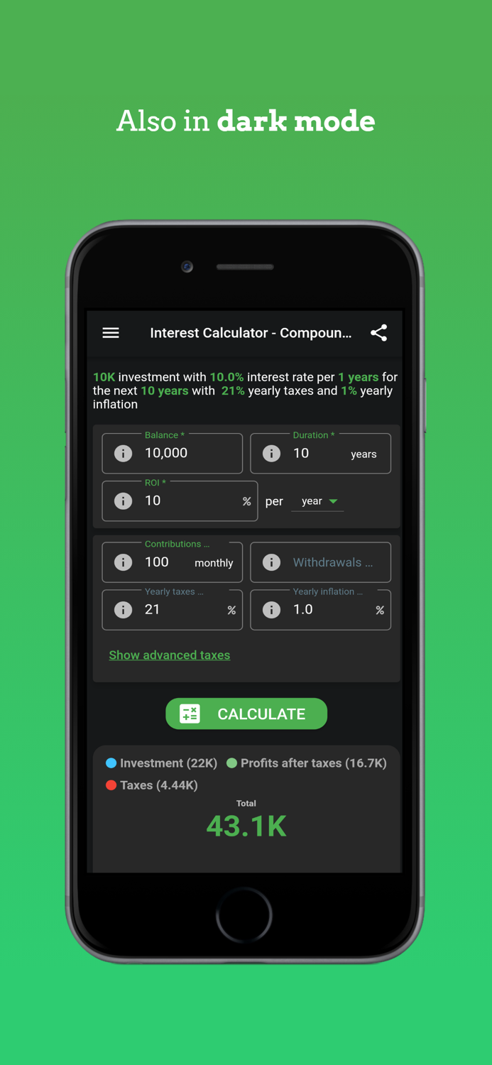 Interest Calculator - Compound