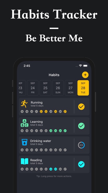 Habit Tracker - Goals Tracker