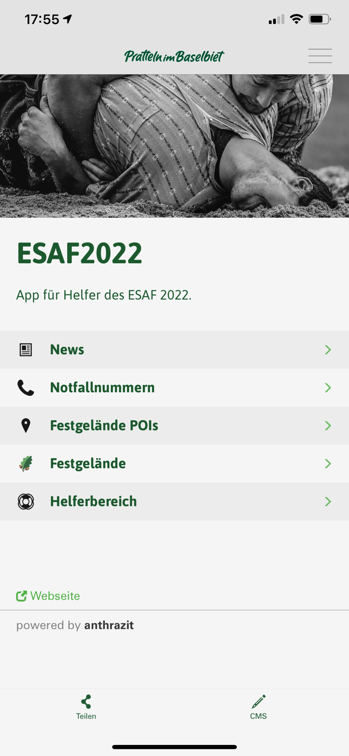 Helfer App ESAF 2022