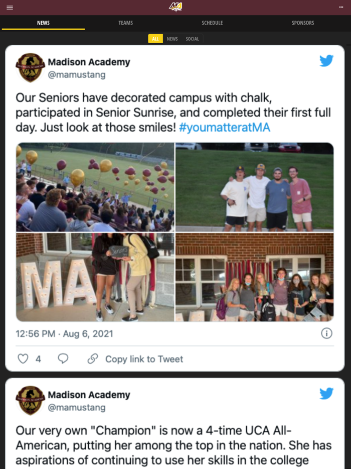 Madison Academy Mustangs