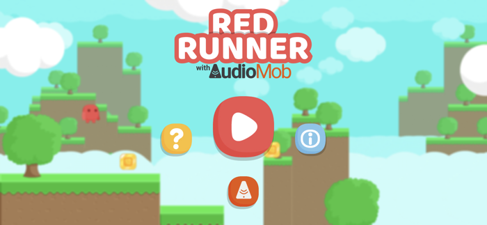 Red Runner with AudioMob