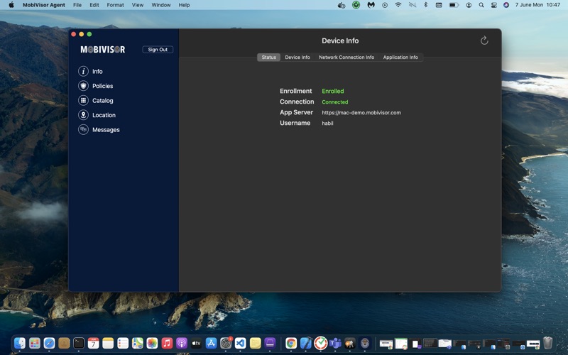 Screenshot #3 pour MobiVisor Agent