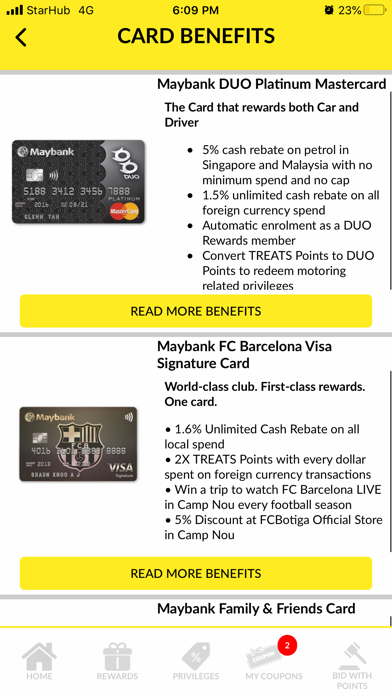 MAYBANK TREATS SG Screenshot