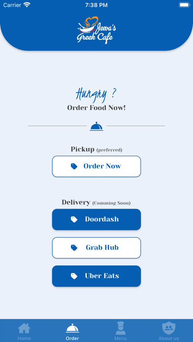 Jeeva's Greek Café Screenshot