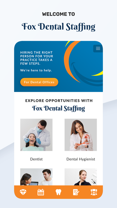 Fox Dental Staffing Screenshot