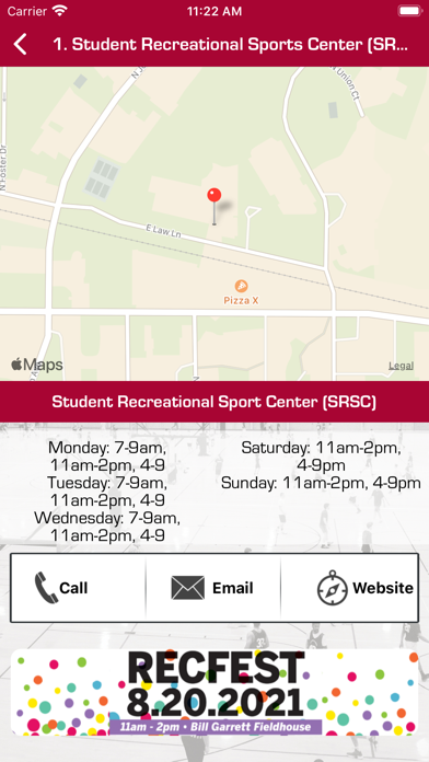 IU Recreational Sports Screenshot