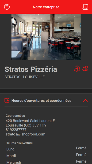 Stratos Pizzeria Screenshot
