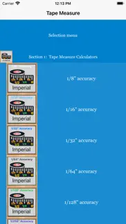 tape measure calculator iphone screenshot 1