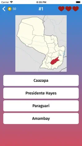Game screenshot Paraguay: Departments Map Quiz apk