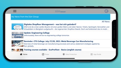 DÜRRnet Screenshot