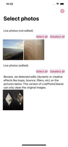 Live Photo Cleaner screenshot #1 for iPhone