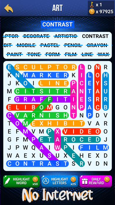 Wow Search: Classic Words Game Screenshot