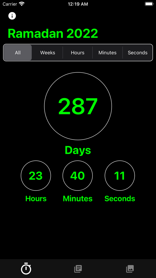 #1. Ramadan countdown! (iOS) By: Hameed Abdullah