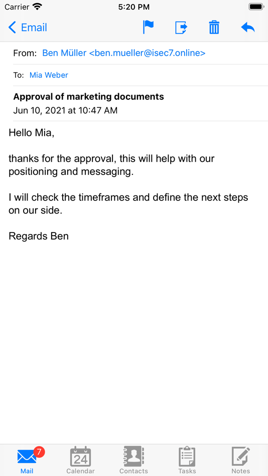 #2. ISEC7 MAIL for Workspace ONE (iOS) By: ISEC7 Group