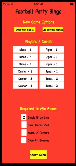Game screenshot Football Party Bingo apk