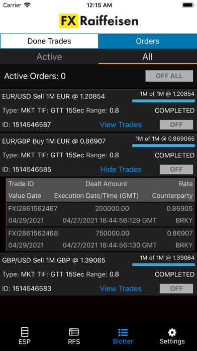 FX Raiffeisen Screenshot