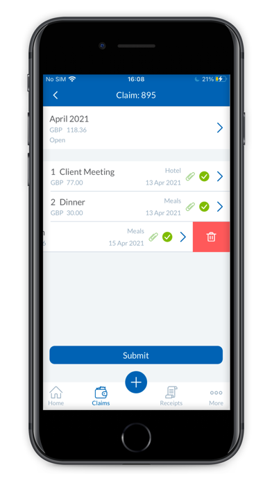 Webexpenses Screenshot