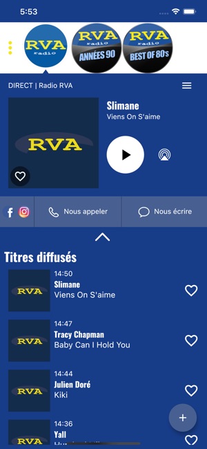 Radio RVA dans l'App Store