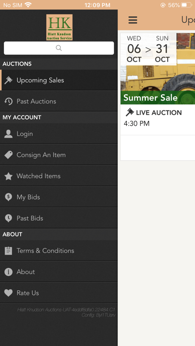 Hiatt Knudson Auctions Screenshot