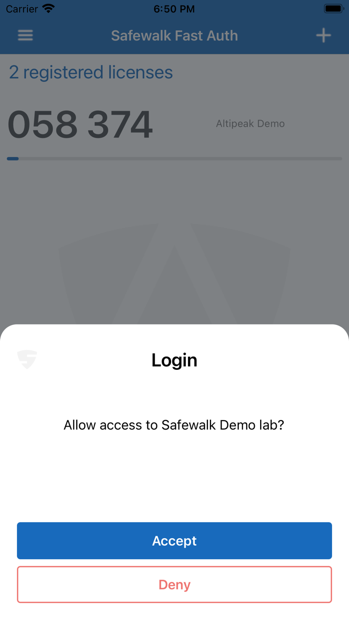 Safewalk Fast Auth