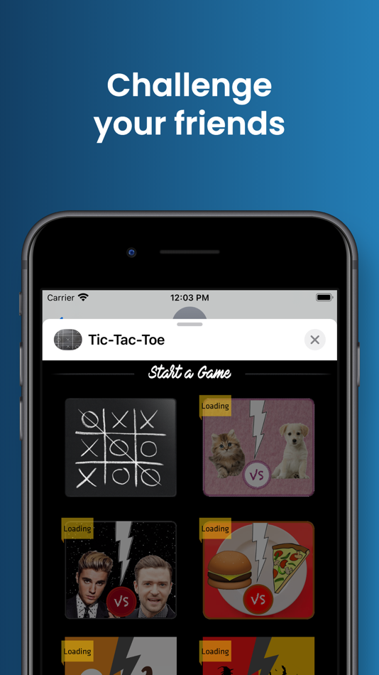 #2. Tic Tac Toe game for iMessage! (iOS) 由: Daru Limited