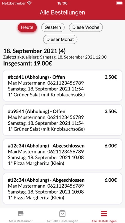 BestellEck für Restaurants