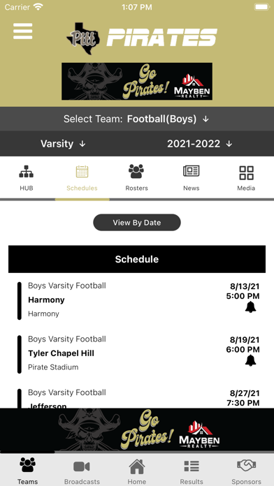 Pittsburg Athletics Screenshot 4 - AppWisp.com Pittsburg Athletics Screenshot 4 - AppWisp.com
