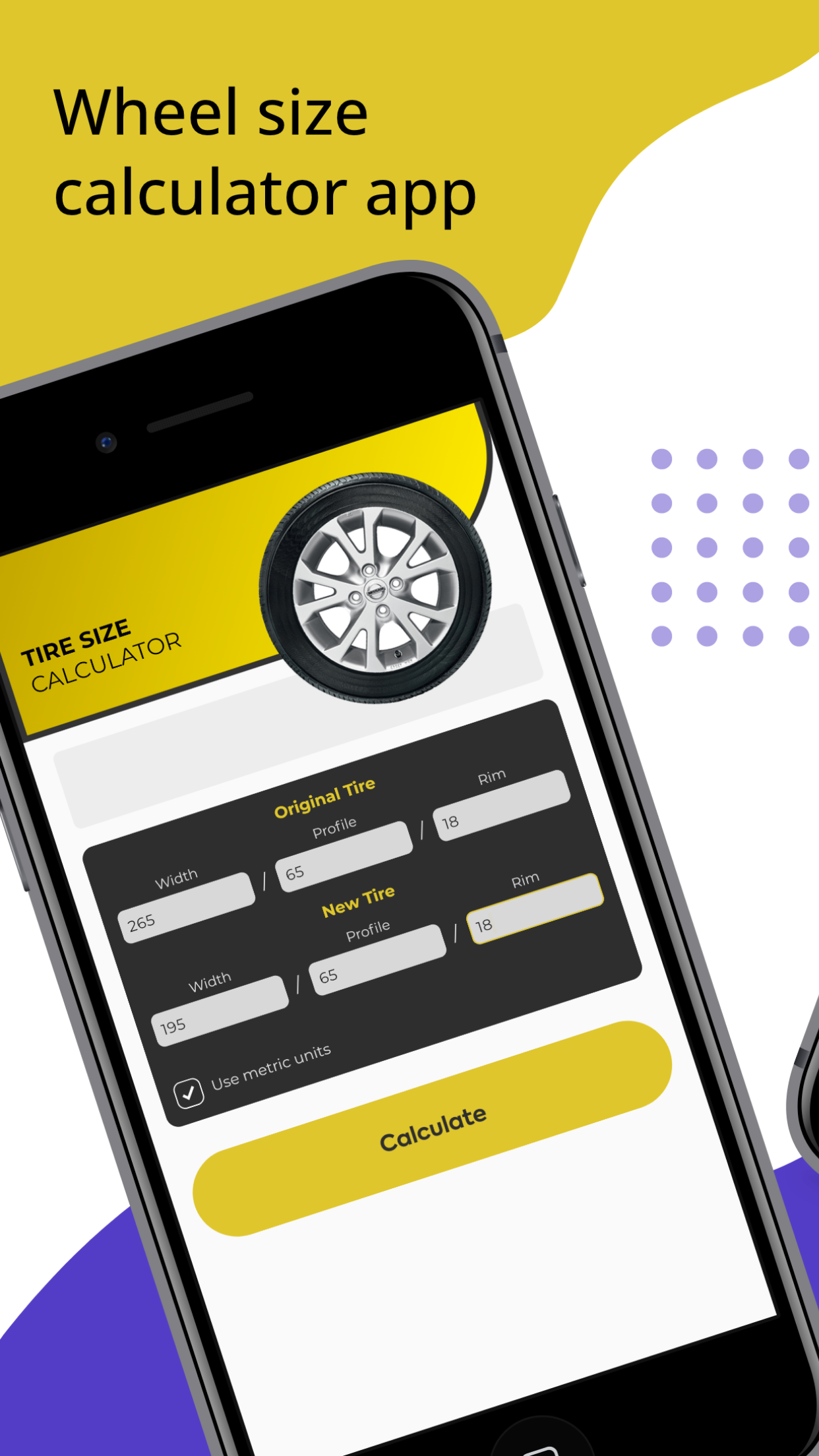 Tire Size Calculator - Upsize