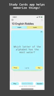 study cards talking flashcards iphone screenshot 4