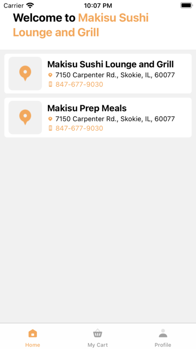 Makisu Sushi Lounge & Grill Screenshot