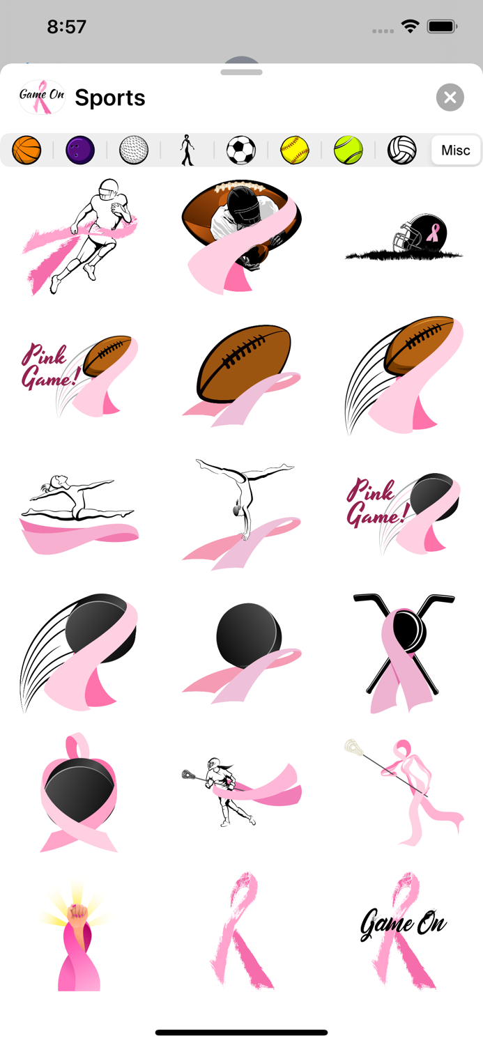 Breast Cancer Sport Ribbons