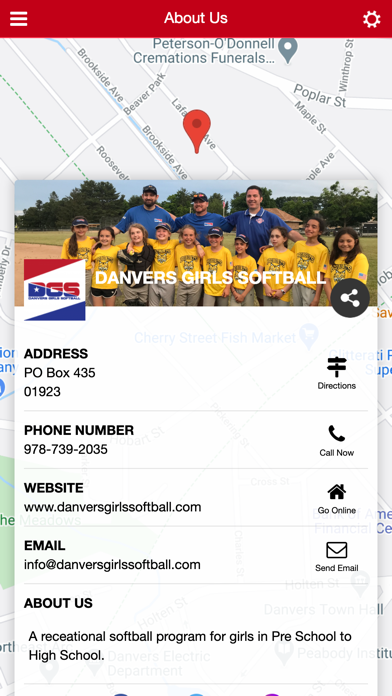 Danvers Girls Softball Screenshot
