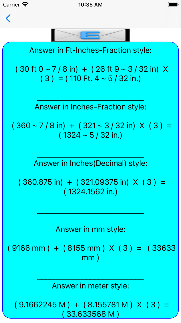 Tape Measure Deluxe Calculator