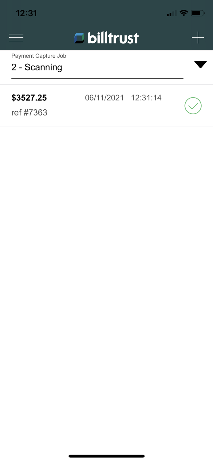 Billtrust Mobile Deposit