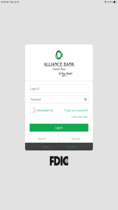 Alliance Bank Central Texas Screenshot