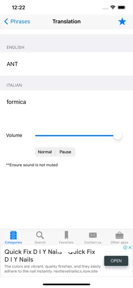 Game screenshot English to Italian Phrasebook hack
