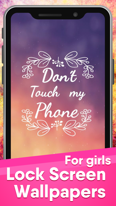 Don't touch my phone wallpaper Screenshot